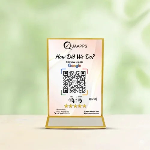 Google Review QR Code NFC Stand