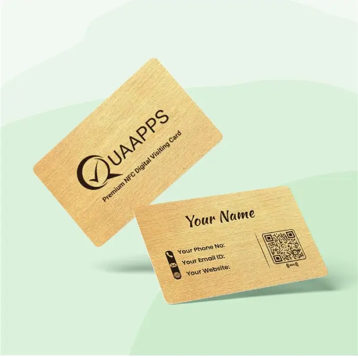Wooden NFC & QR Business Card