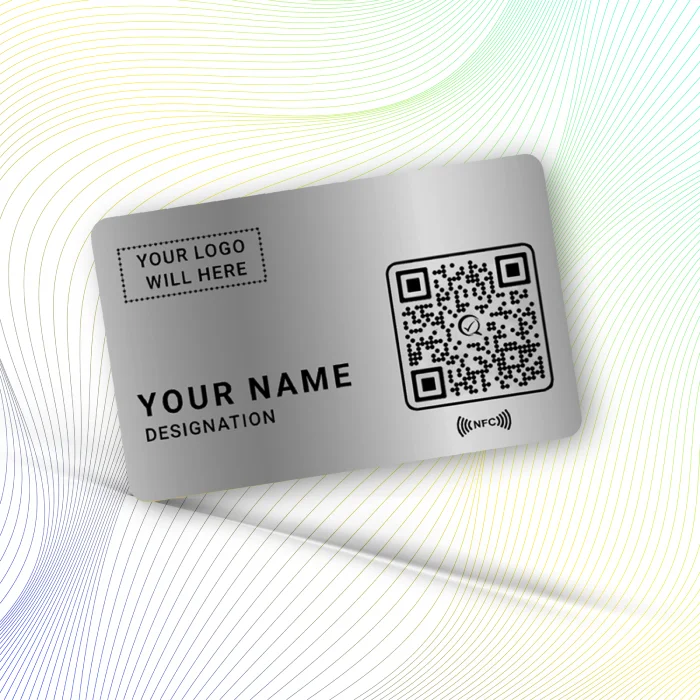Silver Metal NFC Business Card